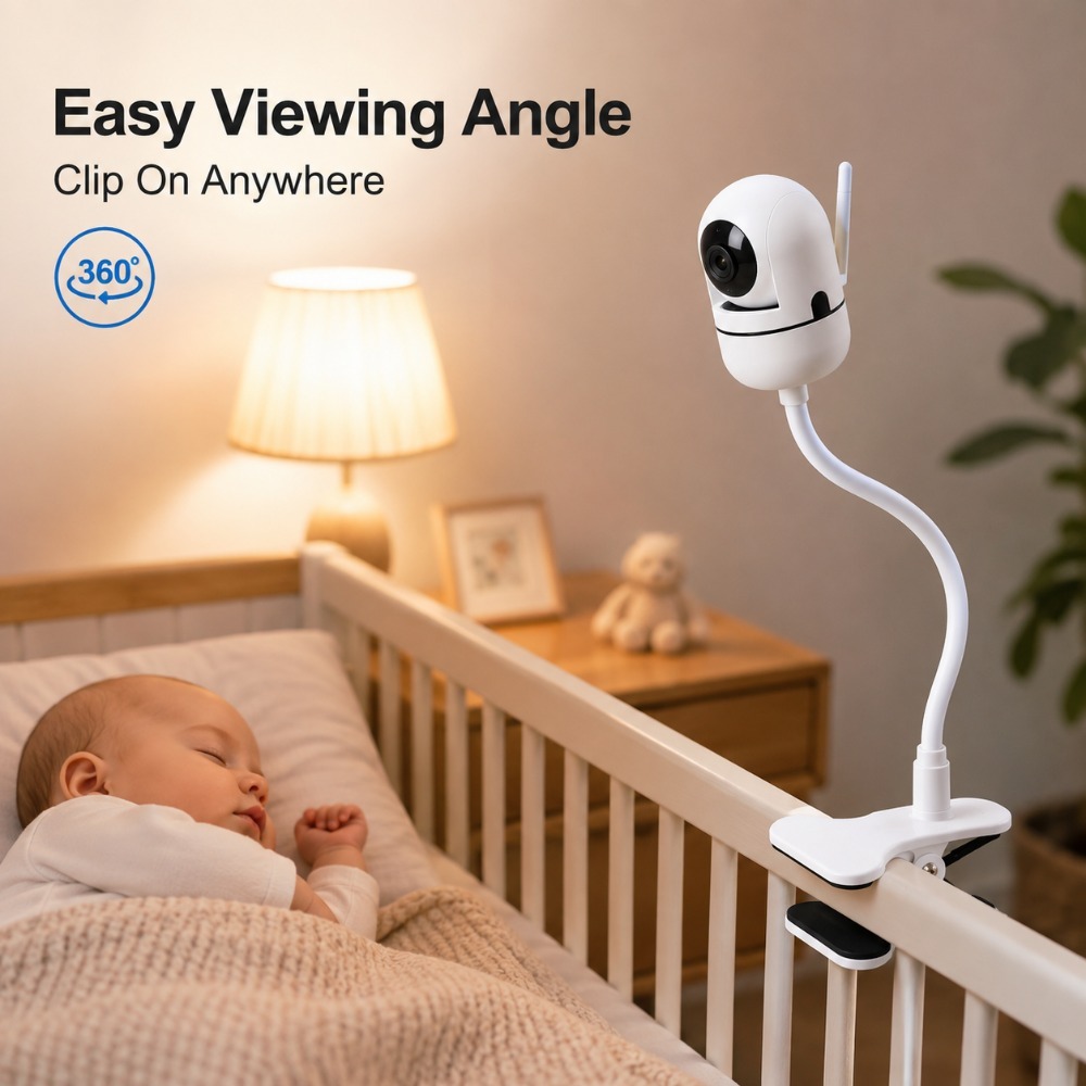 Adjustable Monitor Mount - Flexible Baby Monitor Holder 360 Degree