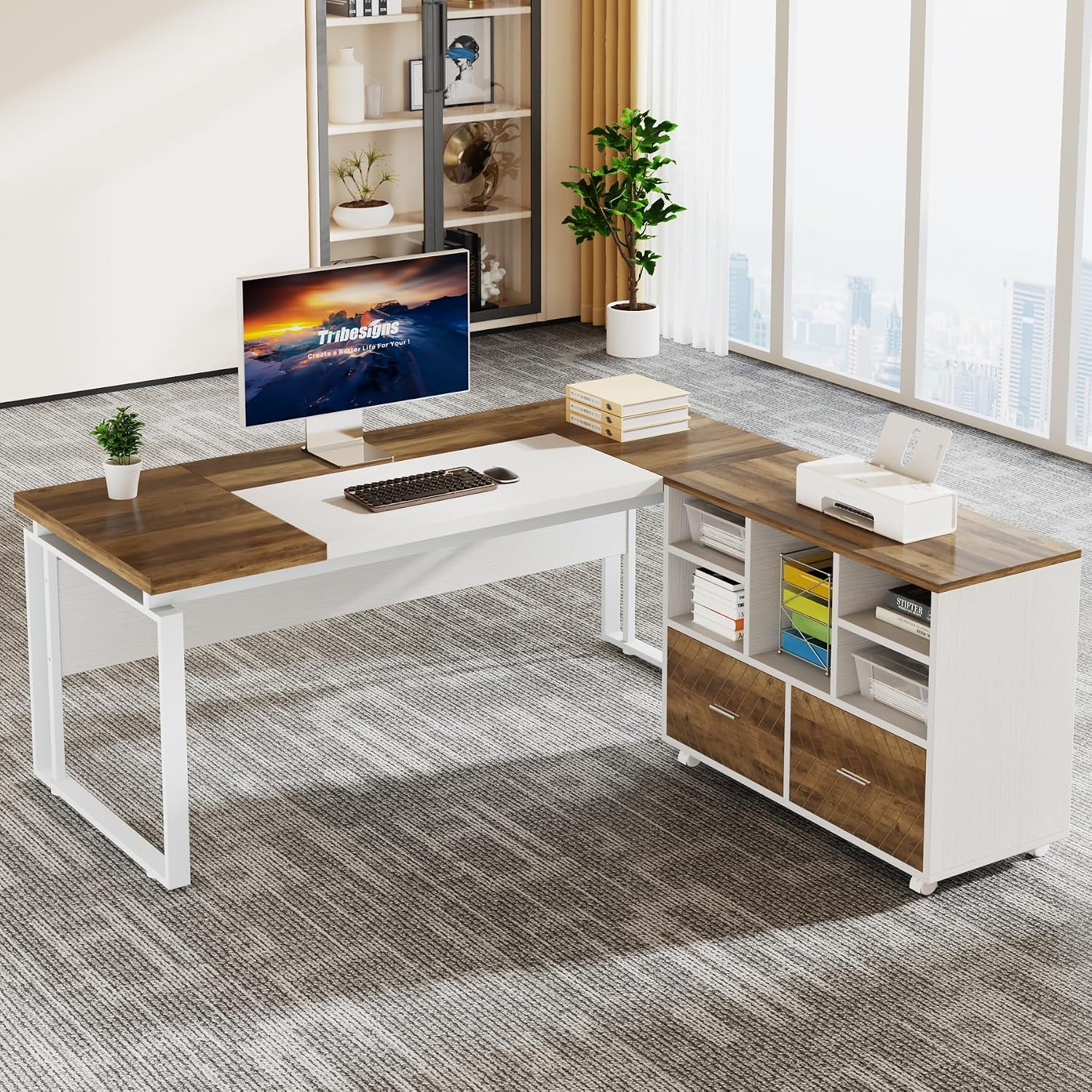 2-Drawer Wood File Cabinet, Mo - File Cabinet Lateral ulasan dan harga