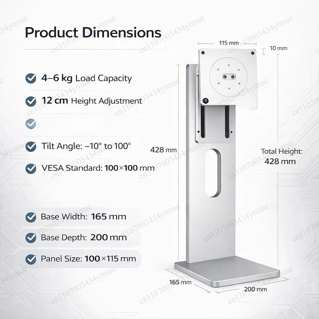 Aluminum Monitor Stand VESA 10 - Adjustable Monitor Mount ulasan dan harga