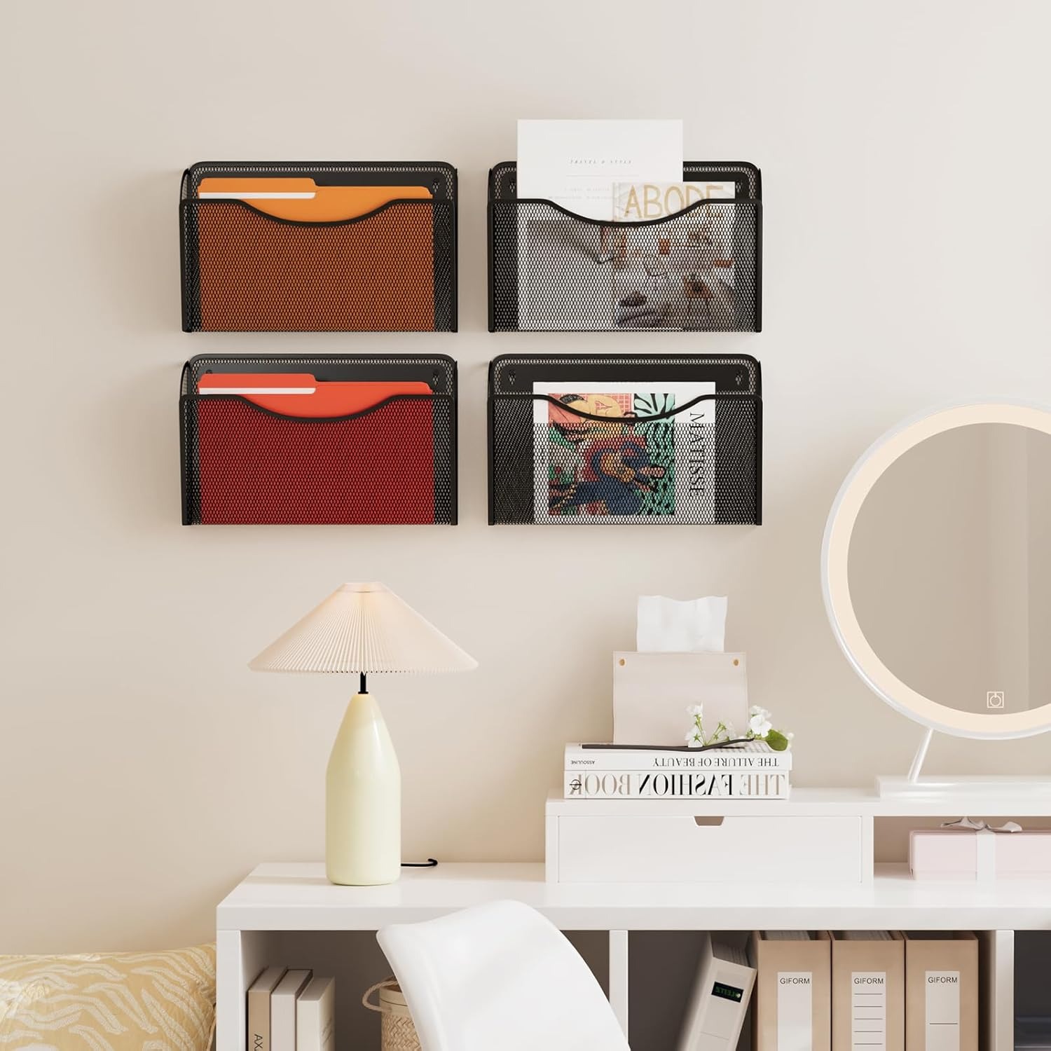 Mesh Hanging Wall File Holders - File Cabinet Lateral ulasan dan harga