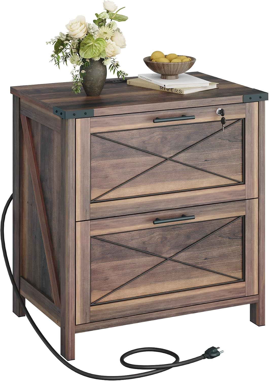 Wood Lateral File Cabinet, 2 D - File Cabinet Lateral ulasan dan harga