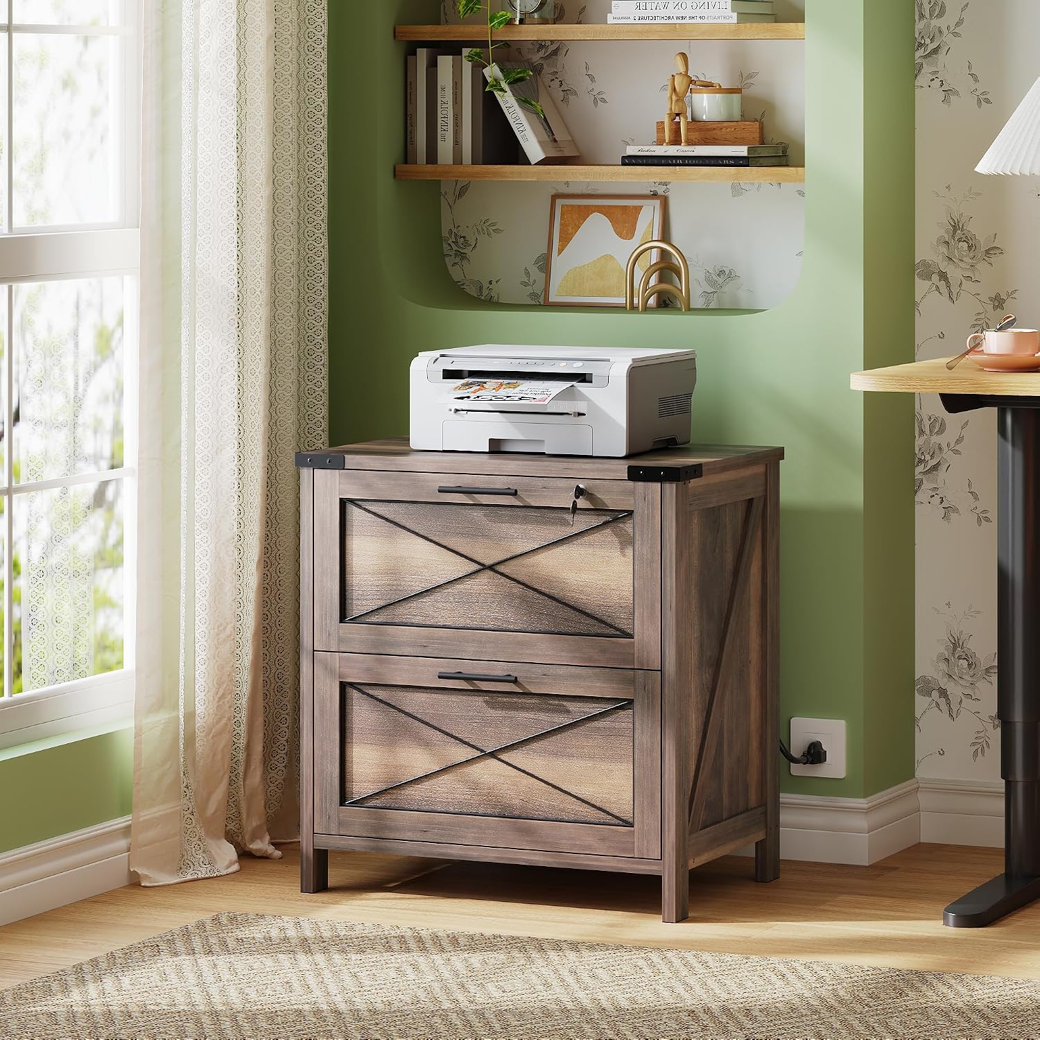 Wood Lateral File Cabinet, 2 D - File Cabinet Lateral ulasan dan harga
