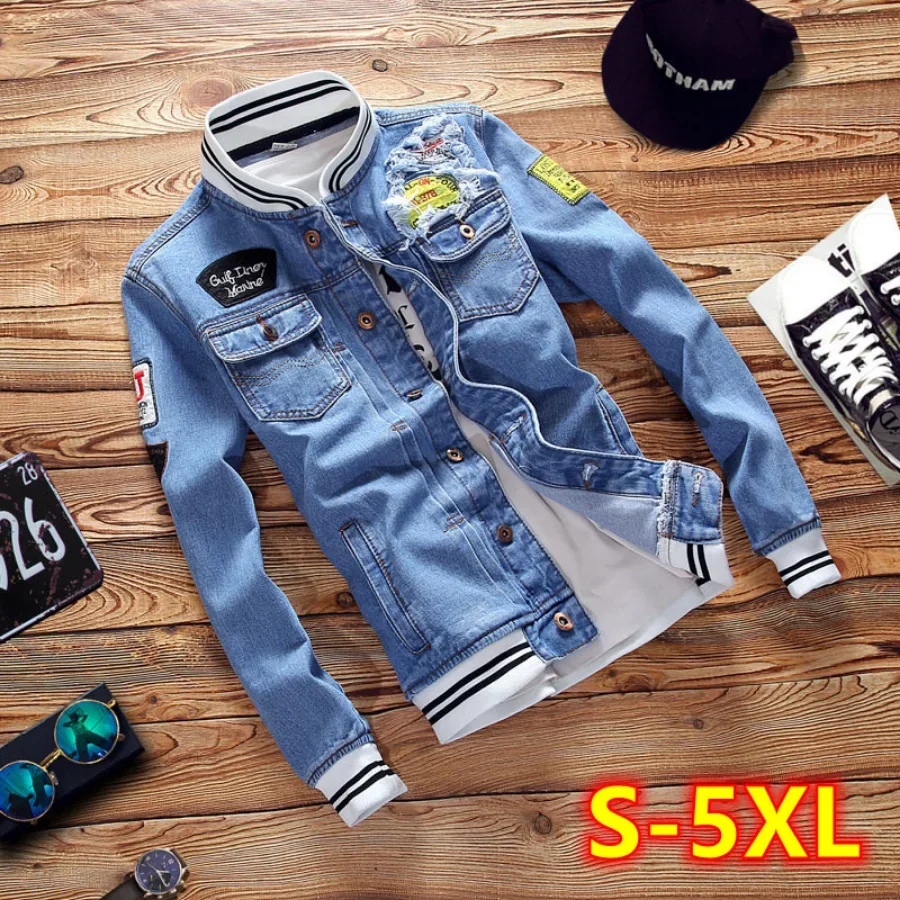 New 2026 Men's Denim Jackets F - Coat Rack Standing ulasan dan harga