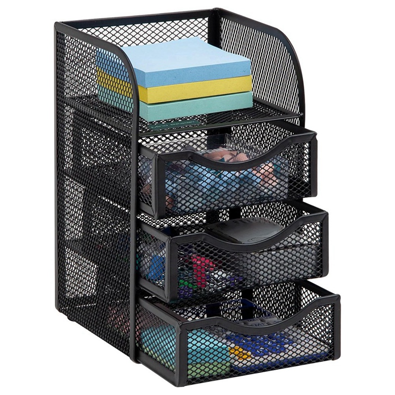 Desktop Accessory Storage with - Paper Basket Mesh ulasan dan harga