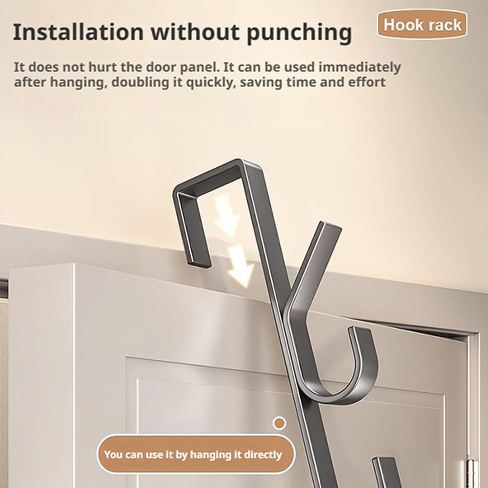 Door Hanging Hook Free-Punch M - Locker Storage Metal ulasan dan harga