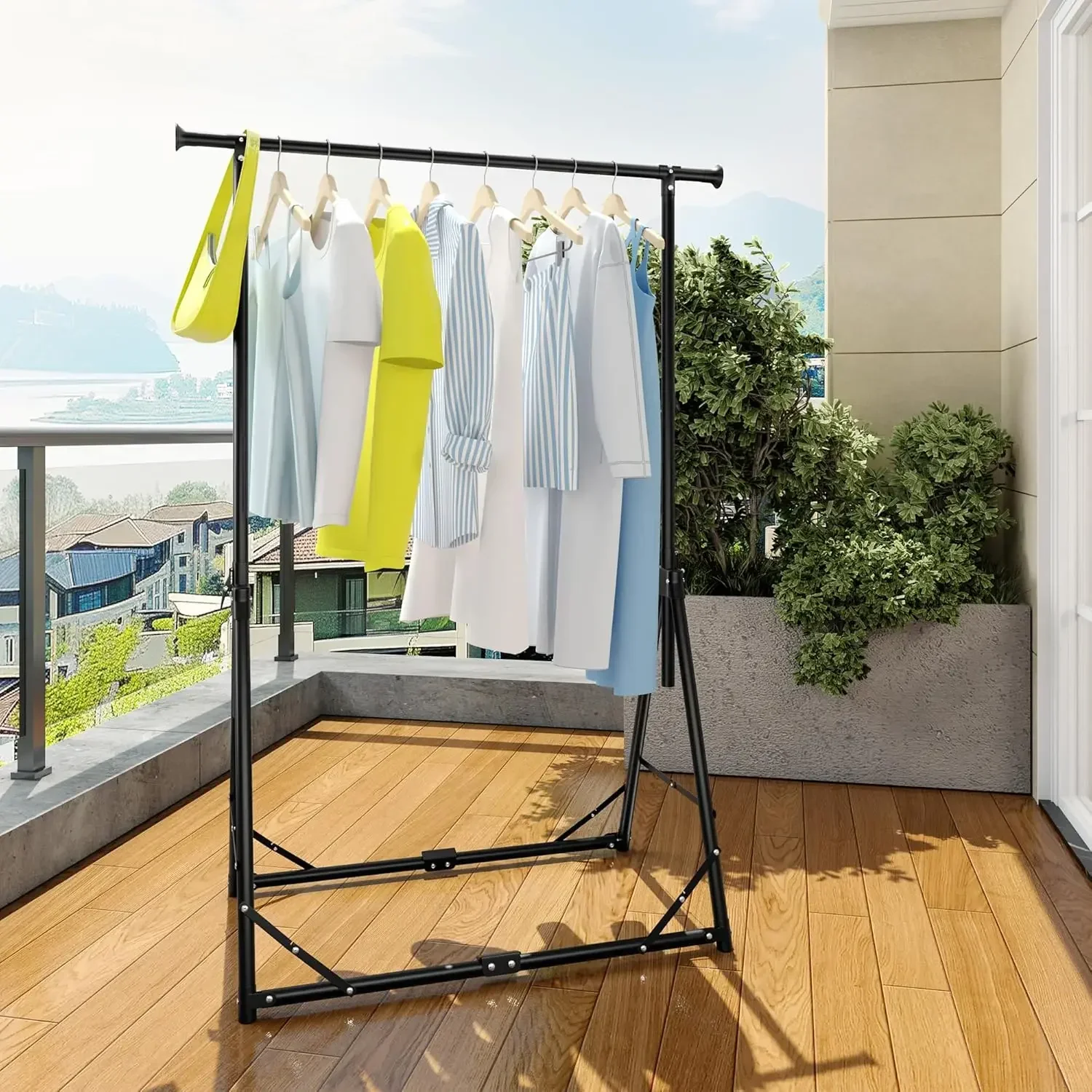 Collapsible Garment Rack Porta - Coat Rack Standing ulasan dan harga