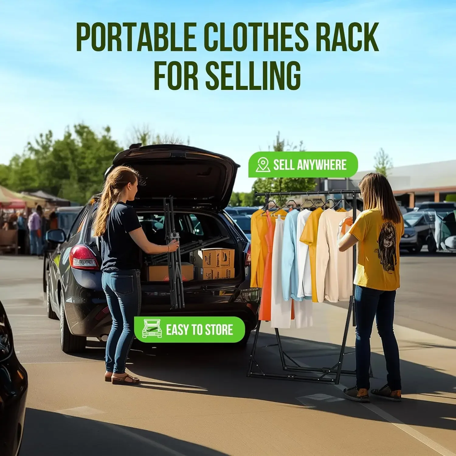 Collapsible Garment Rack Porta - Coat Rack Standing ulasan dan harga