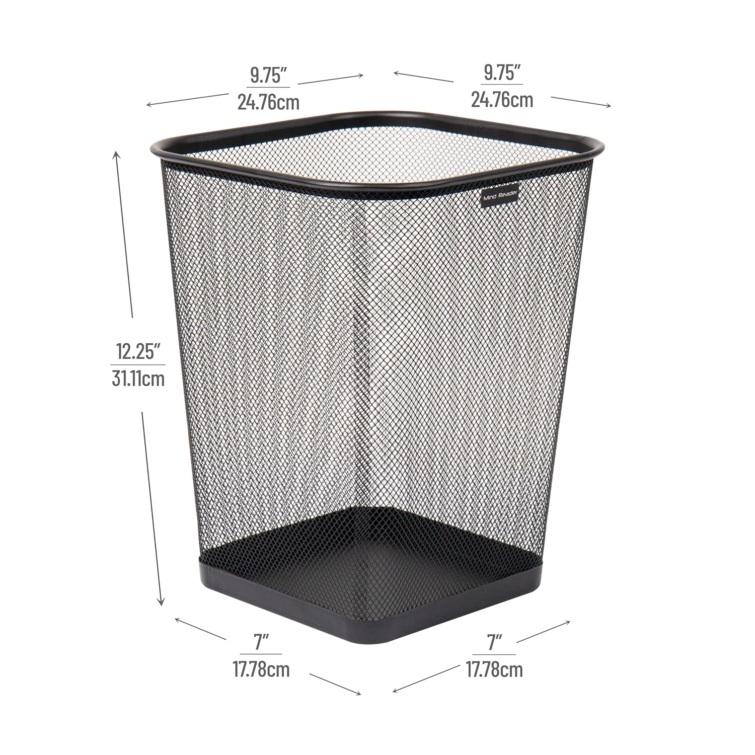Mind Reader Mesh Trash Can, Wa - Paper Basket Mesh ulasan dan harga