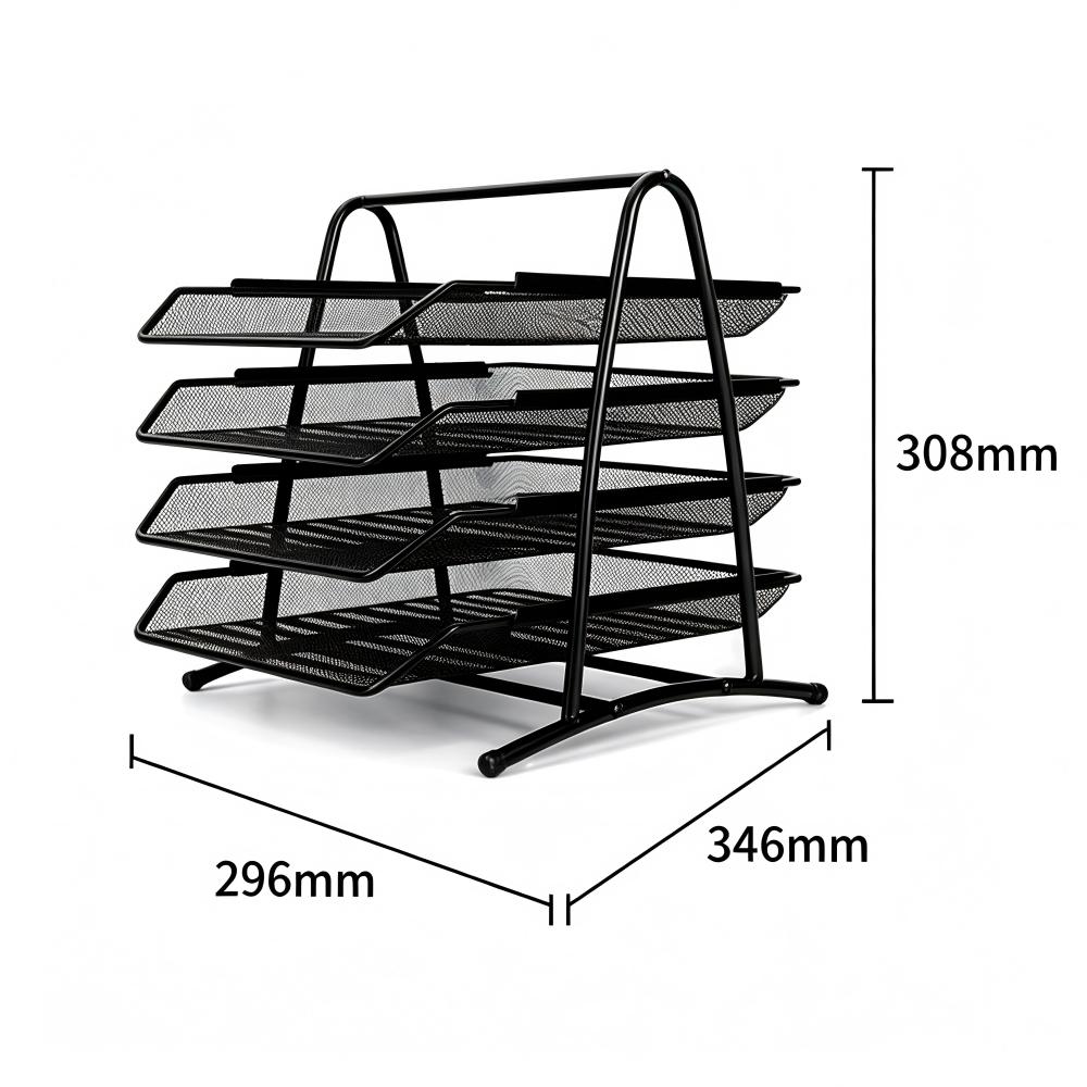 Desktop Iron Mesh File Organiz - Paper Basket Mesh ulasan dan harga