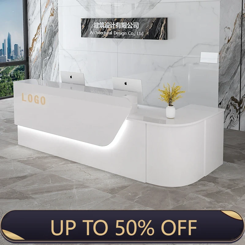 Storage Luxury Reception Desk  - Office Furniture In Usa ulasan dan harga