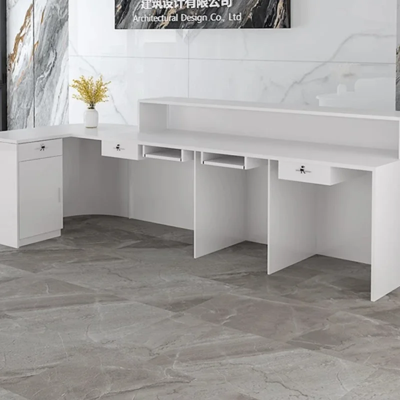 Storage Luxury Reception Desk  - Office Furniture In Usa ulasan dan harga