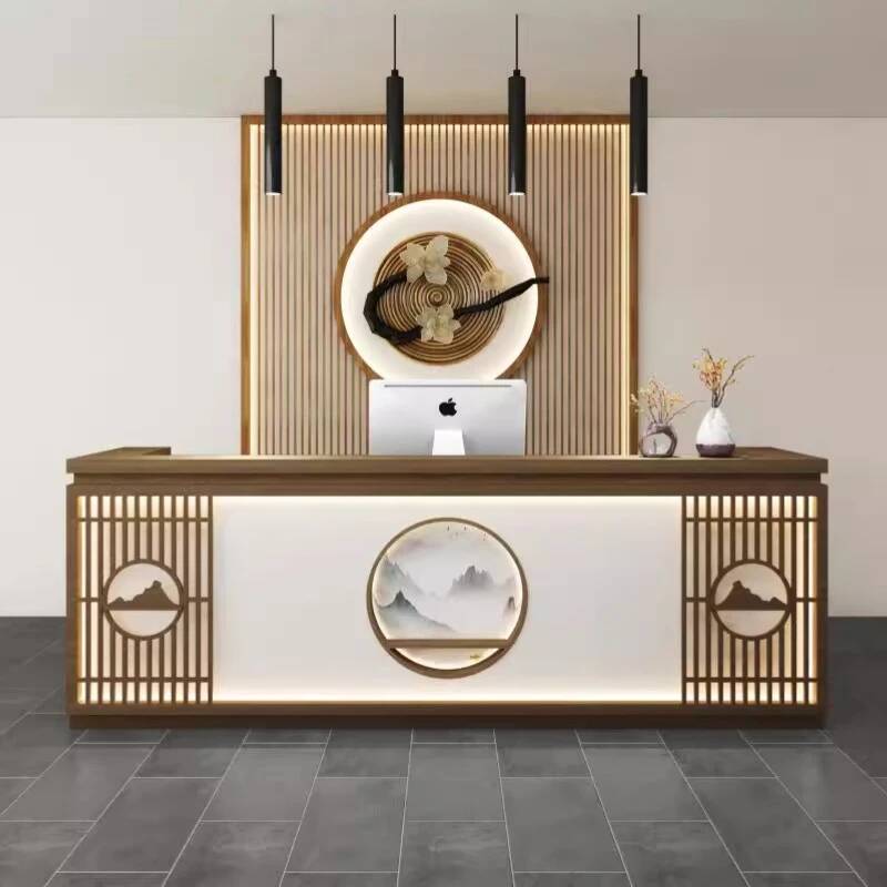 Simple Classic Reception Desk  - Office Furniture In Usa ulasan dan harga