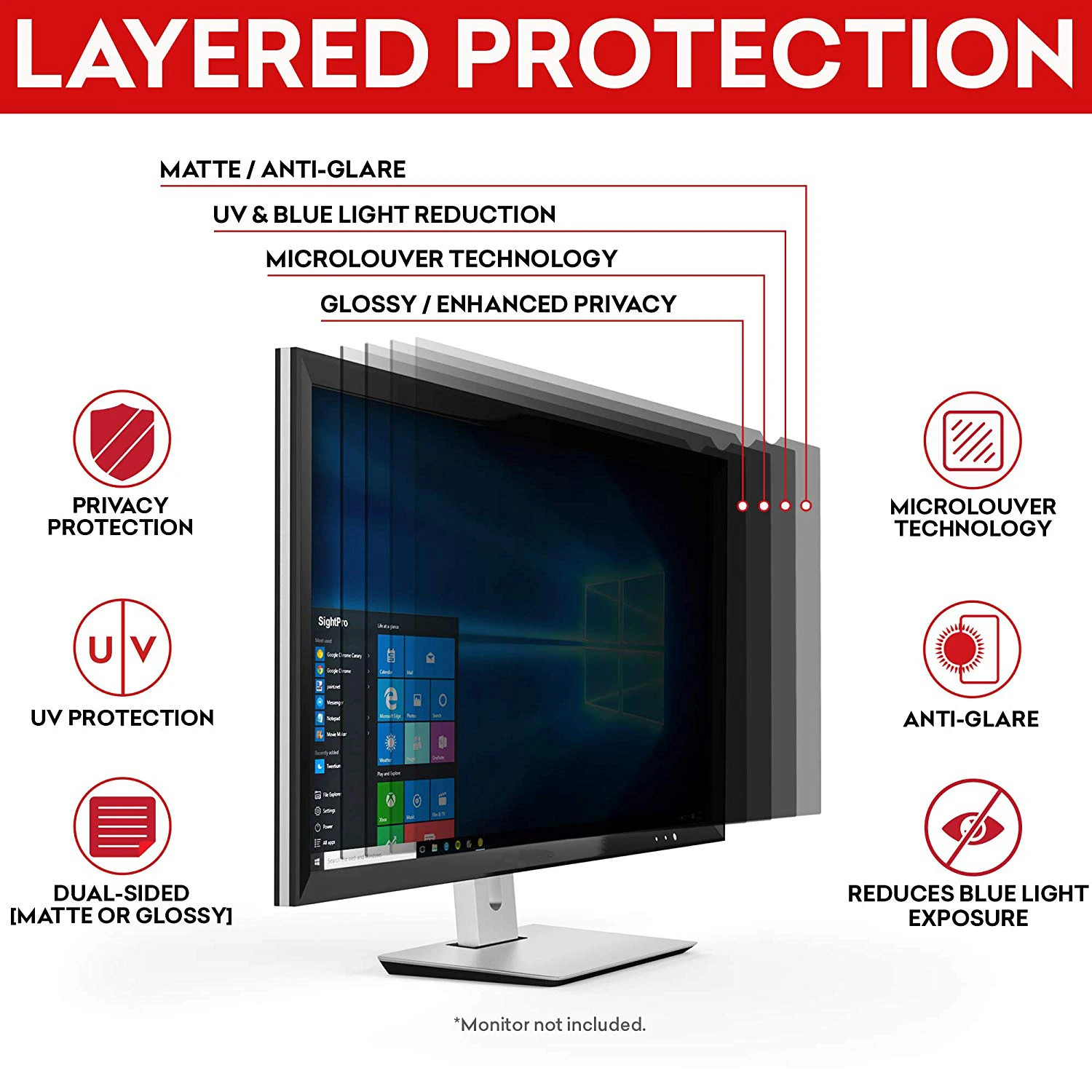 Large Size Privacy Screen Prot - Monitor Privacy Filter ulasan dan harga