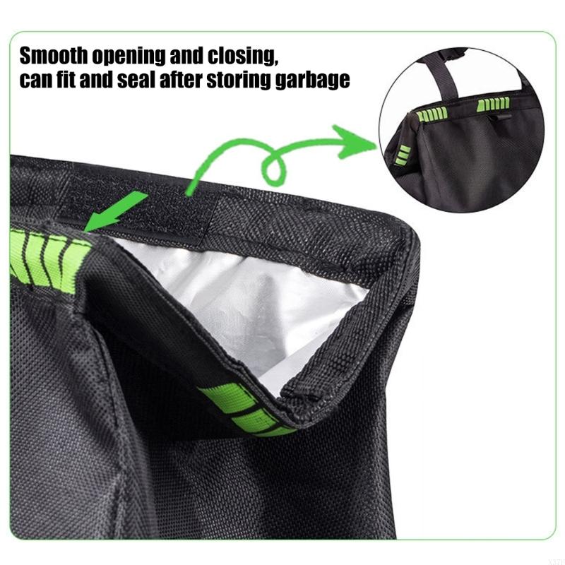 Car Back Hanging Trash Bin wit - Paper Basket Mesh ulasan dan harga