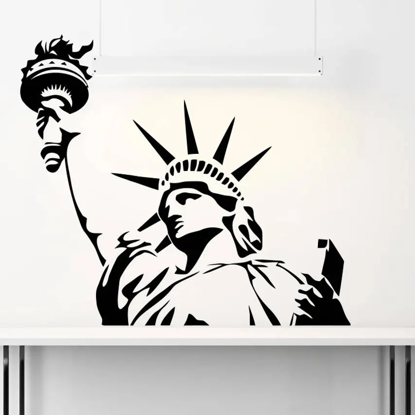 USA Statue of Liberty Wall Sti - Office Furniture In Usa ulasan dan harga