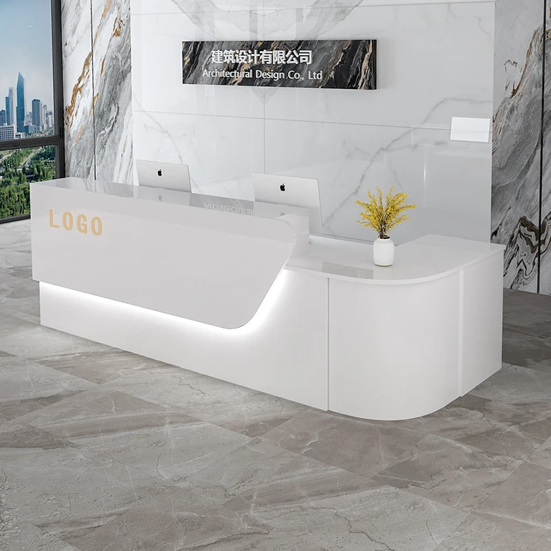 Storage Luxury Reception Desk  - Office Furniture In Usa ulasan dan harga