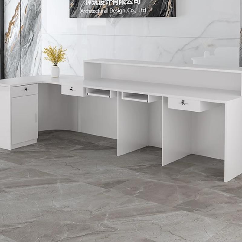 Storage Luxury Reception Desk  - Office Furniture In Usa ulasan dan harga