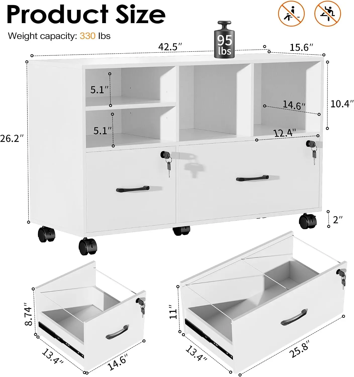 2 Drawer Mobile Lateral File C - File Cabinet Lateral ulasan dan harga