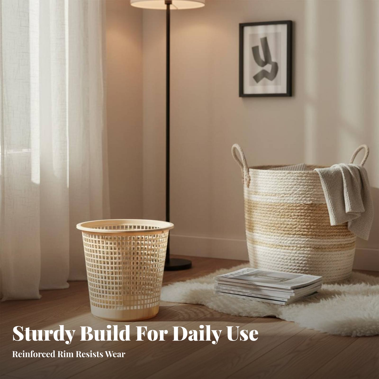 Hollow-Vented Wastebasket Unco - Paper Basket Mesh ulasan dan harga