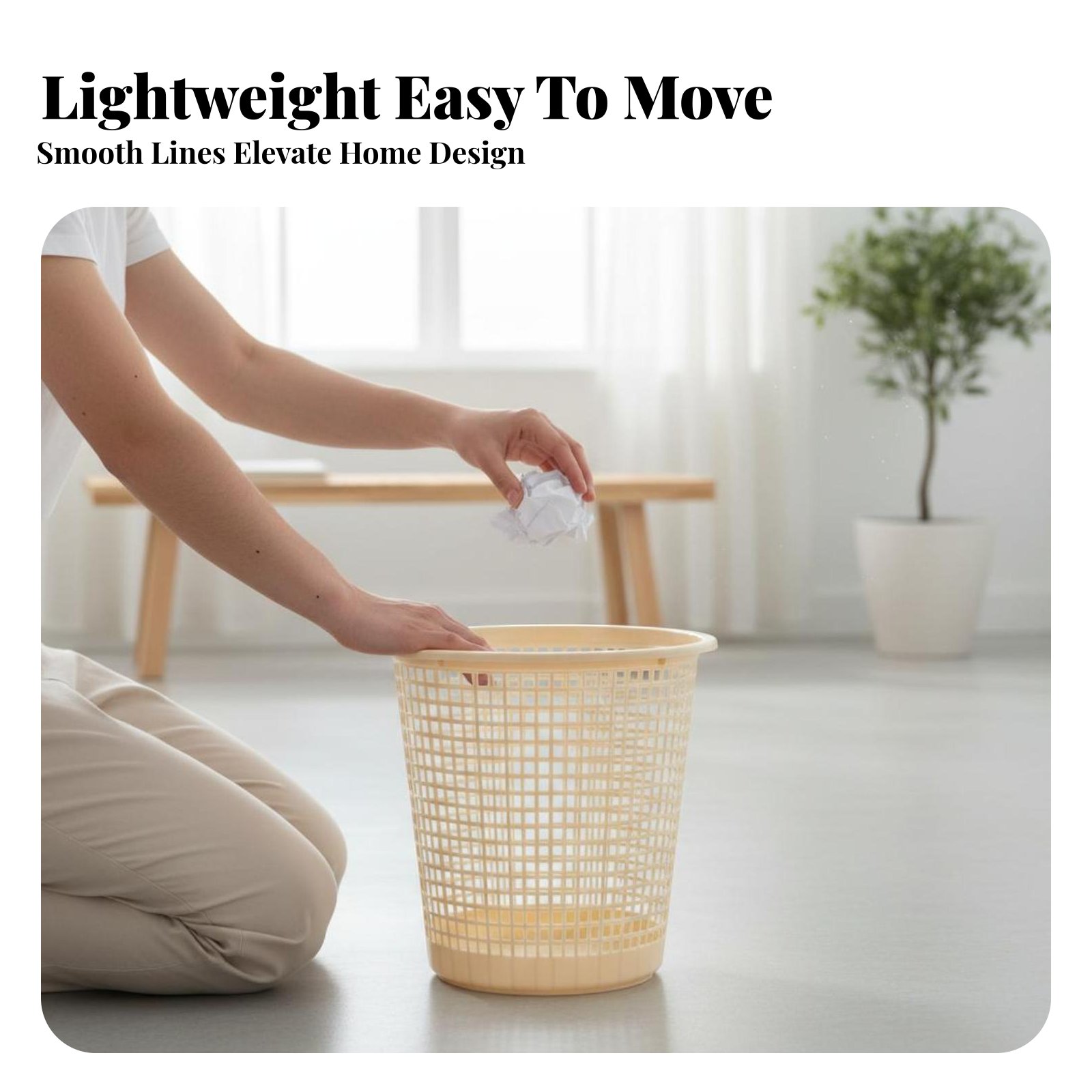 Hollow-Vented Wastebasket Unco - Paper Basket Mesh ulasan dan harga
