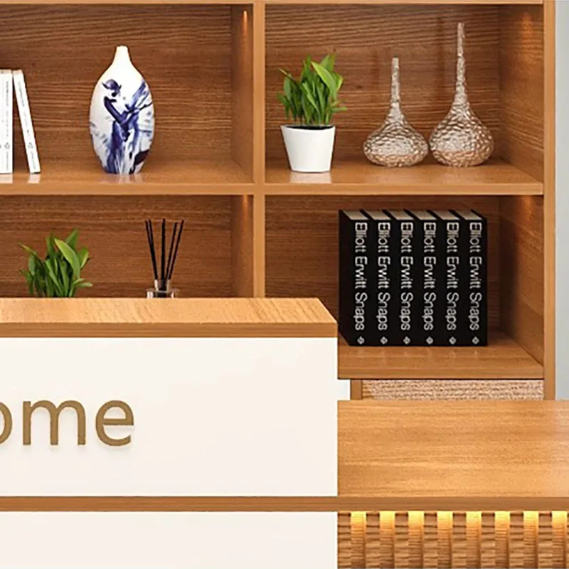 Storage Luxury Reception Desk  - Office Furniture In Usa ulasan dan harga