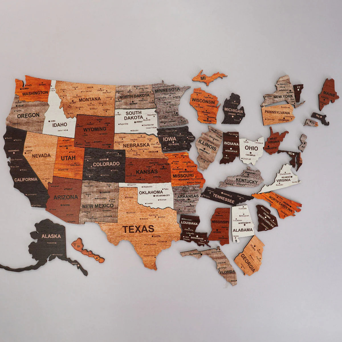 1pcs Wooden Map Puzzle Wall St - Office Furniture In Usa ulasan dan harga