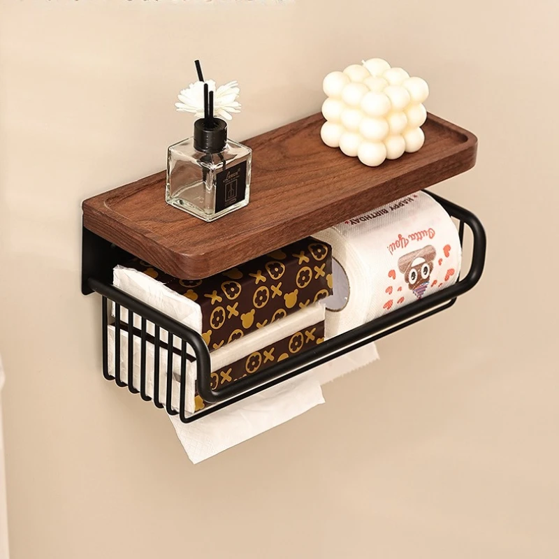 Walnut paper towel holder bath - Paper Basket Mesh ulasan dan harga
