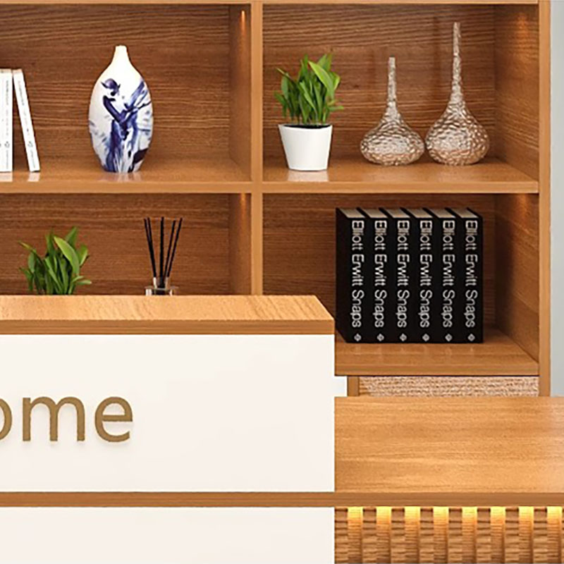 Storage Luxury Reception Desk  - Office Furniture In Usa ulasan dan harga