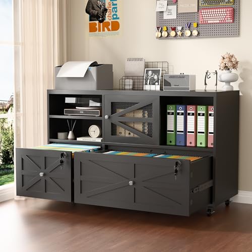 2 Drawer Farmhouse File Cabine - File Cabinet Lateral ulasan dan harga