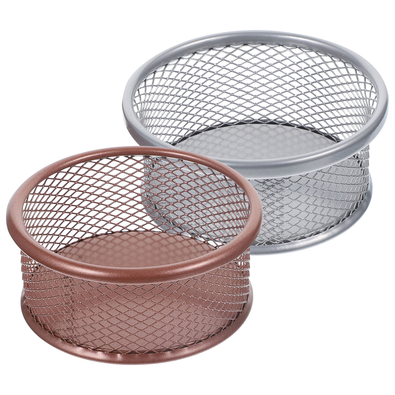 2Pcs Metal Paper Clip Holders  - Paper Basket Mesh ulasan dan harga