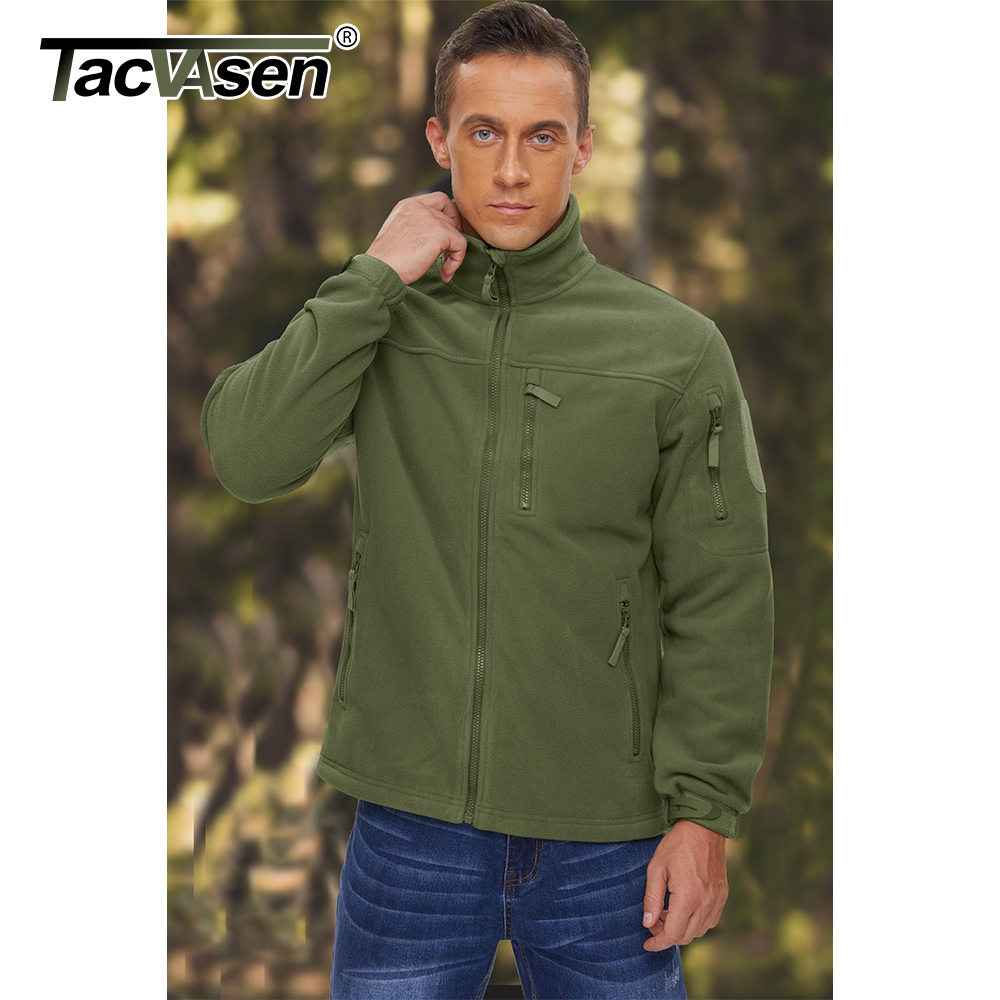 TACVASEN Men's Fleece Jacket S - Coat Rack Standing ulasan dan harga