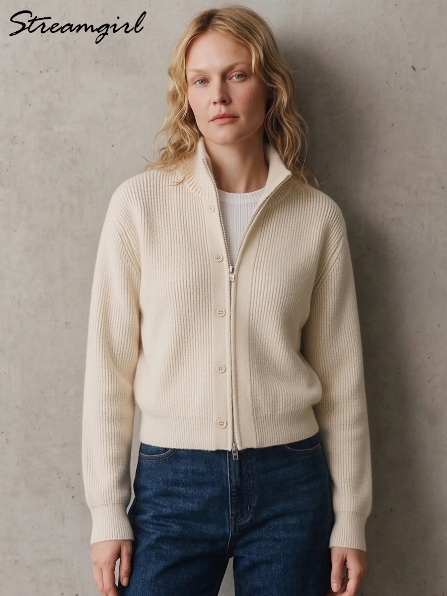 Women Turtleneck Knit Cardigan - Coat Rack Standing ulasan dan harga