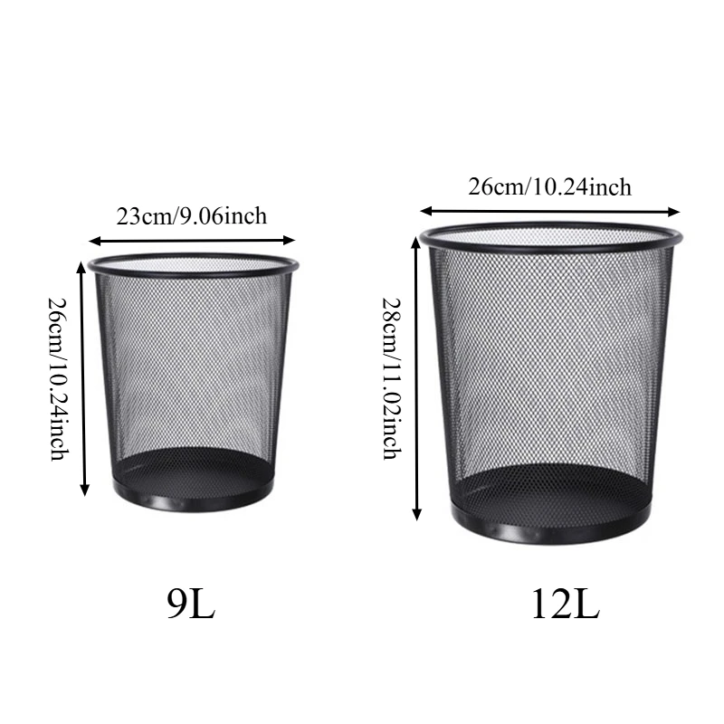 9L/12L Crush-Resistant Metal M - Paper Basket Mesh ulasan dan harga