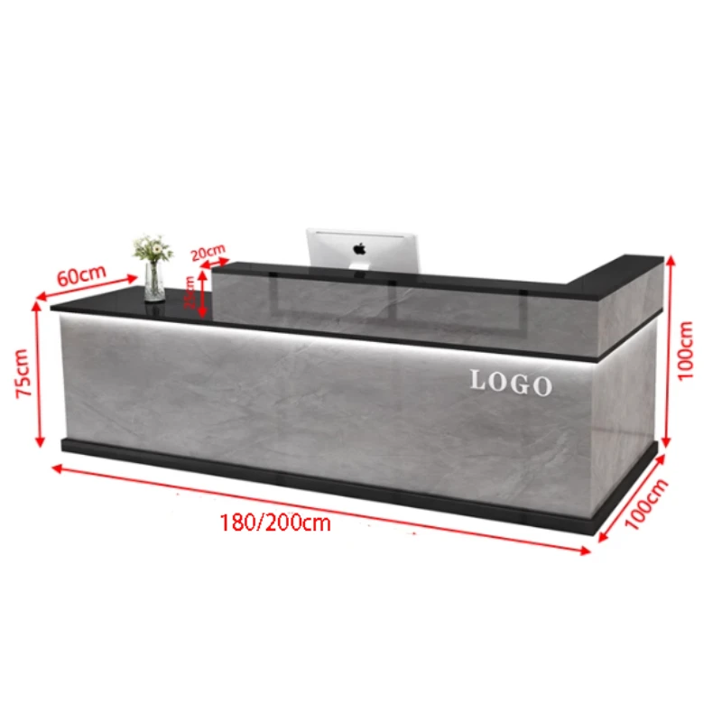 Storage Luxury Reception Desk  - Office Furniture In Usa ulasan dan harga
