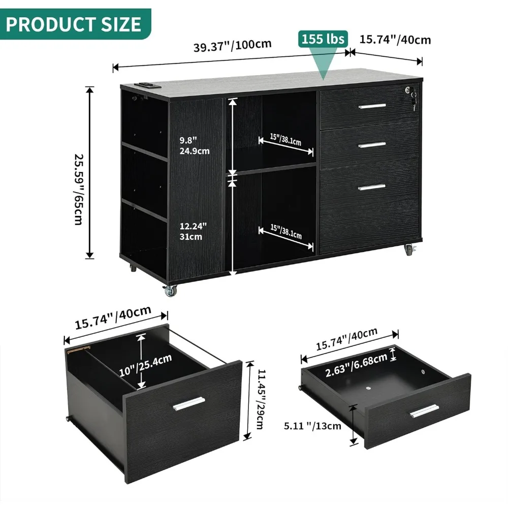 File Cabinet with Charging Sta - File Cabinet Lateral ulasan dan harga