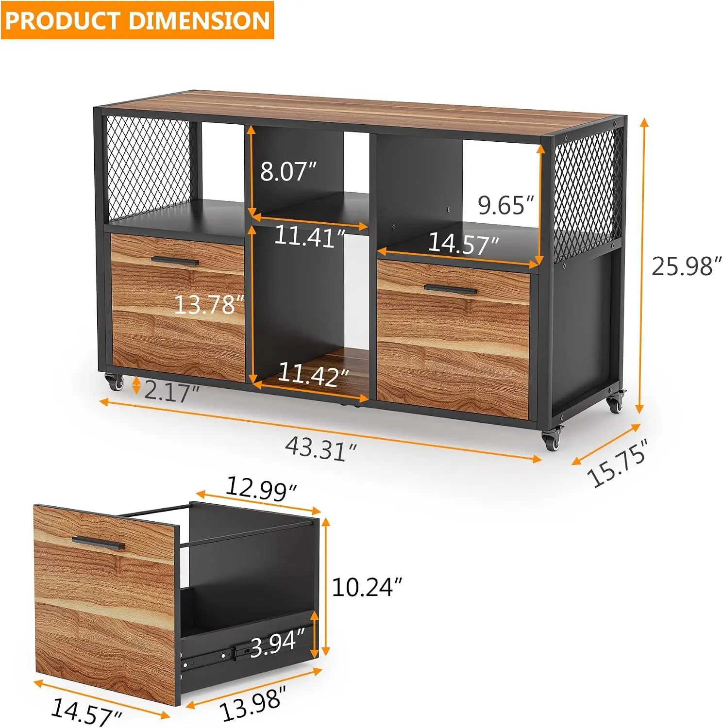 2 Drawer Wood File Cabinets, M - File Cabinet Lateral ulasan dan harga