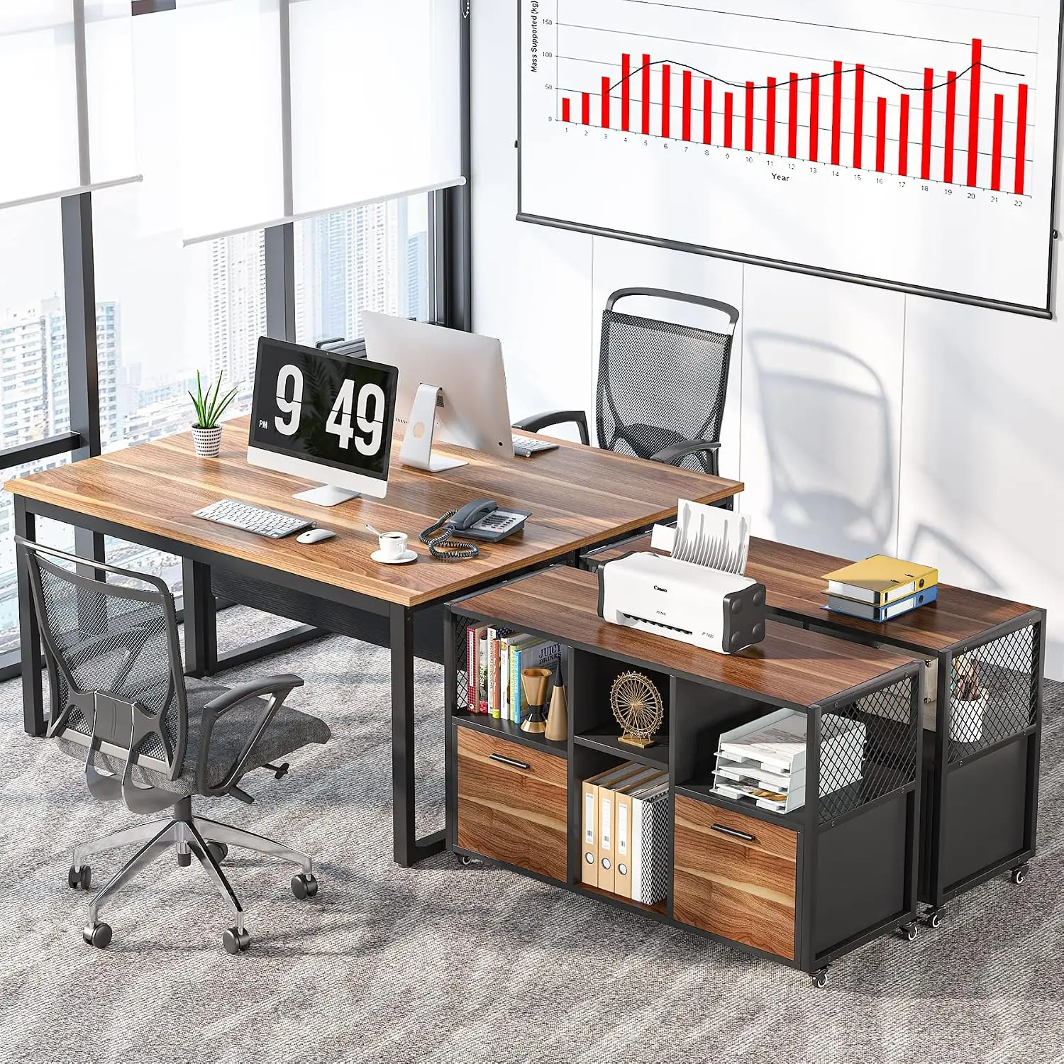 2 Drawer Wood File Cabinets, M - File Cabinet Lateral ulasan dan harga