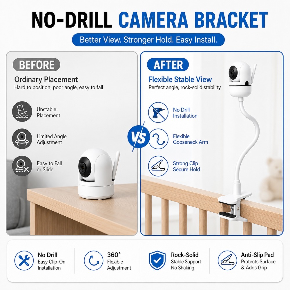 Flexible Baby Monitor Holder 3 - Adjustable Monitor Mount ulasan dan harga