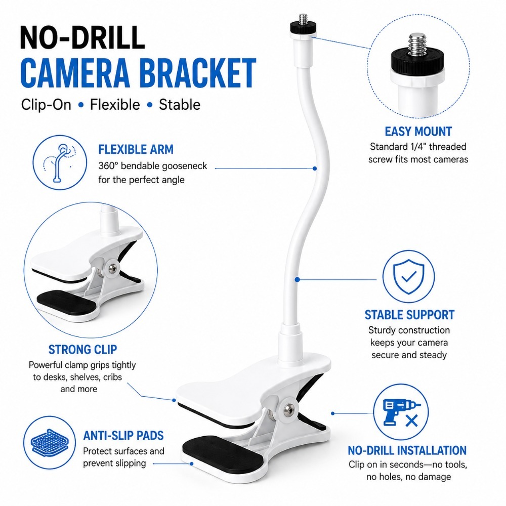 Flexible Baby Monitor Holder 3 - Adjustable Monitor Mount ulasan dan harga