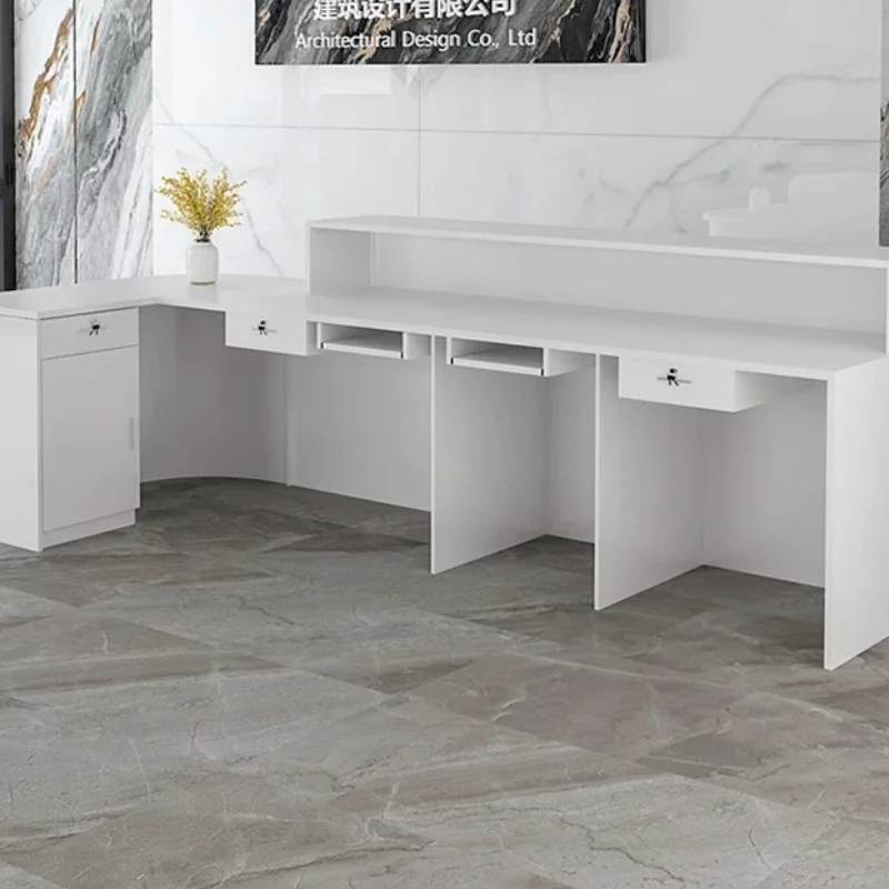 Storage Luxury Reception Desk  - Office Furniture In Usa ulasan dan harga